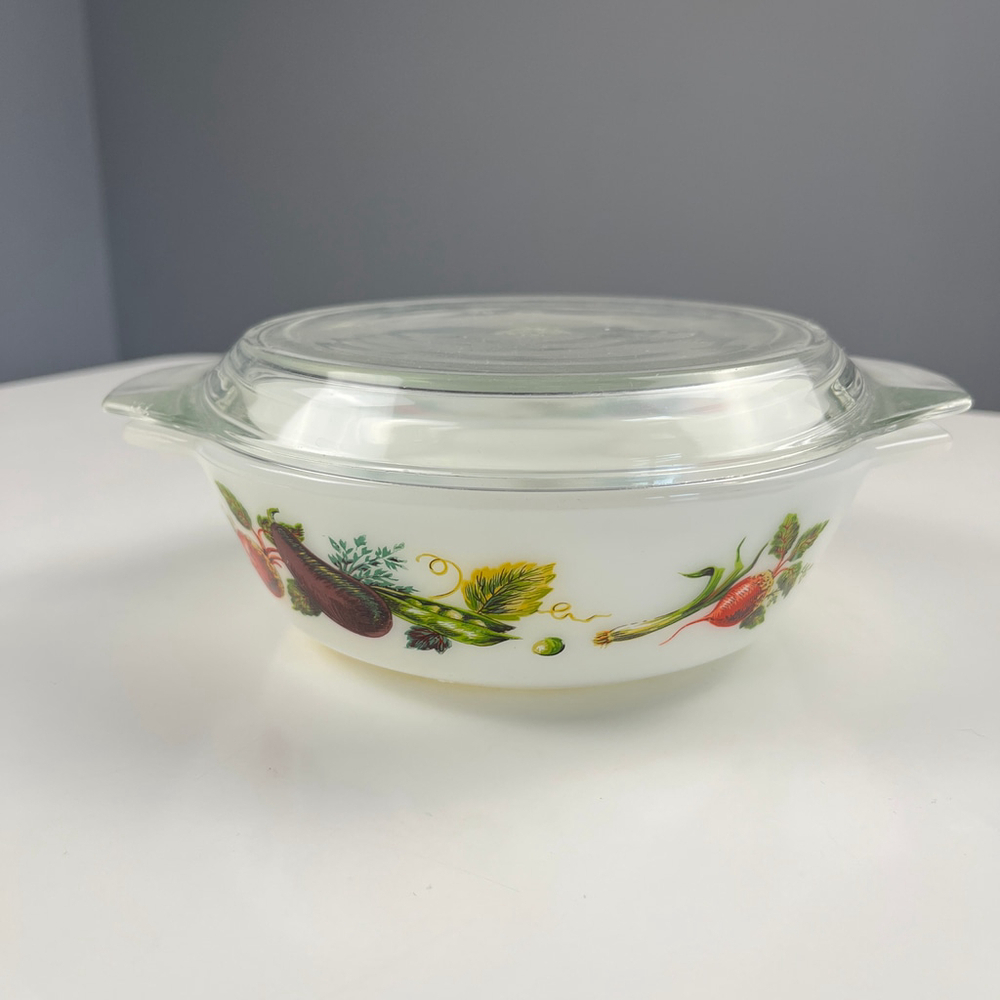 JAJ Pyrex England 505 Tuscany Market Garden Vegetable Casserole Dish with Lid